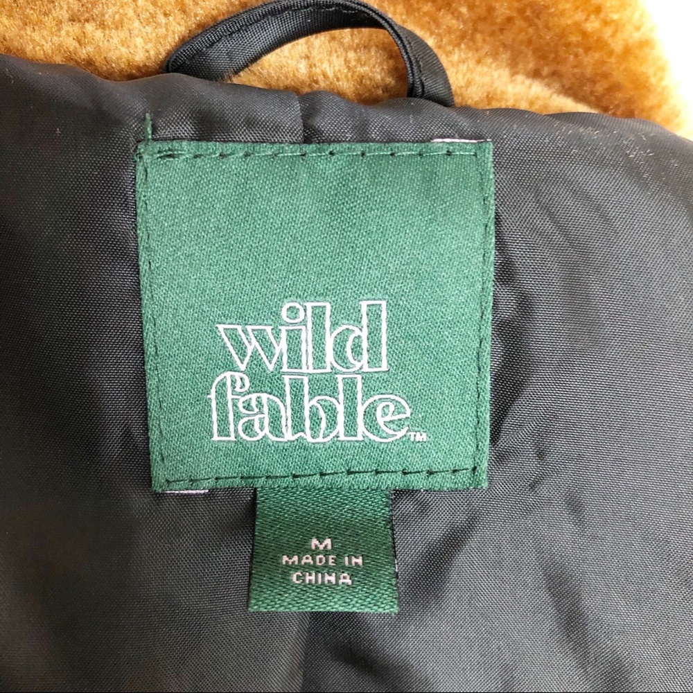 Wild Fable Women’s Faux Fur Button Front Pea Coat - Picture 7 of 8